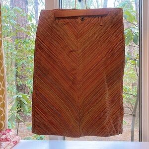 Lucky denim chevron skirt